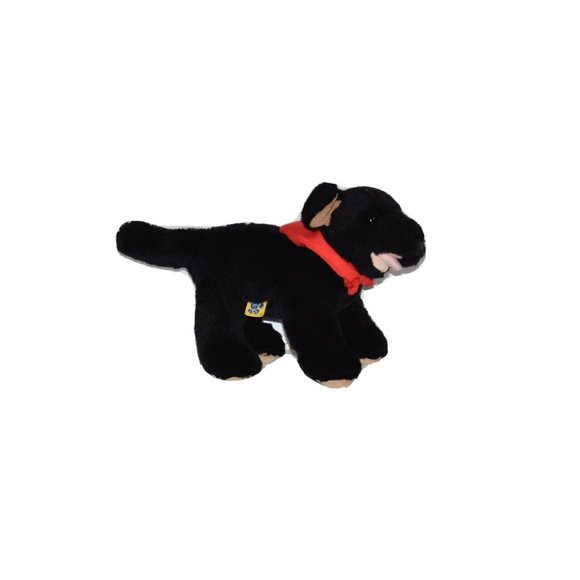 Build A Bear Promise Pets Kennel Pals Black Lab Puppy Dog 8" plush - Picture 1 of 6